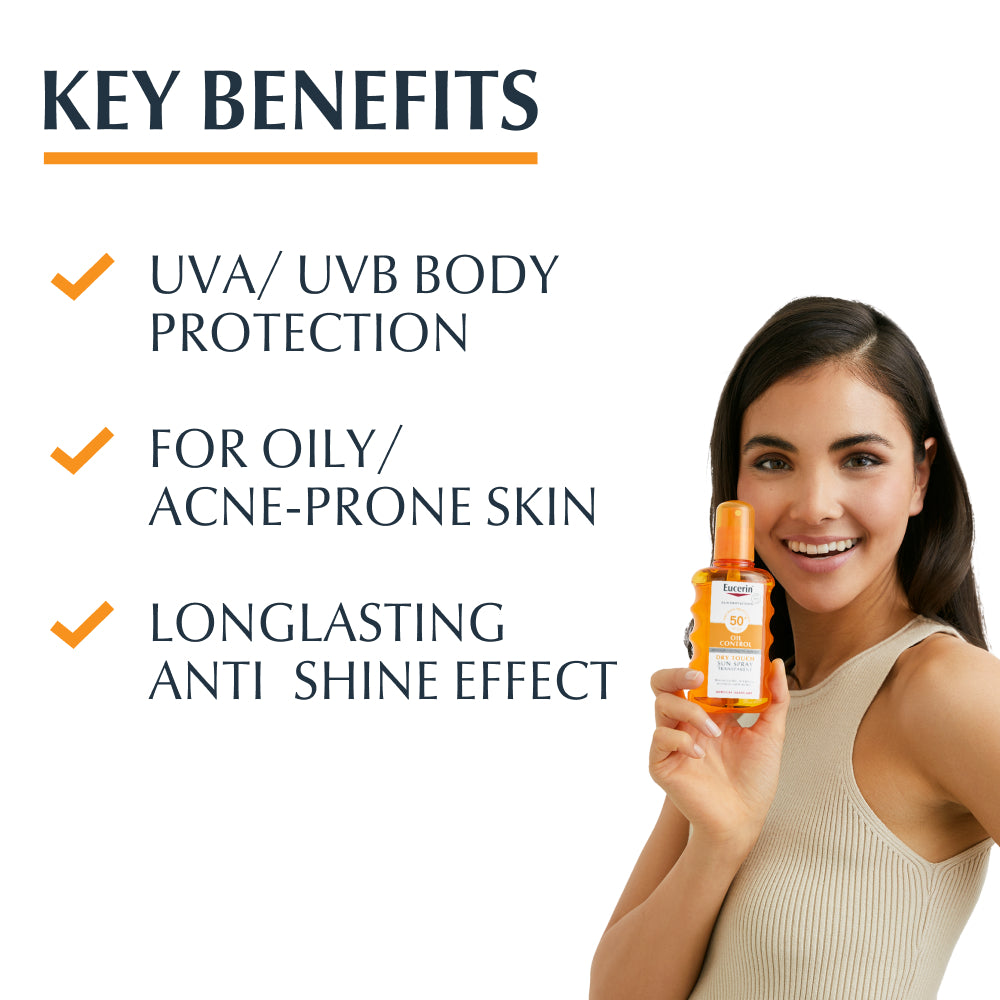 Sun Oil Control Spray Transparente FPS 50 200ml