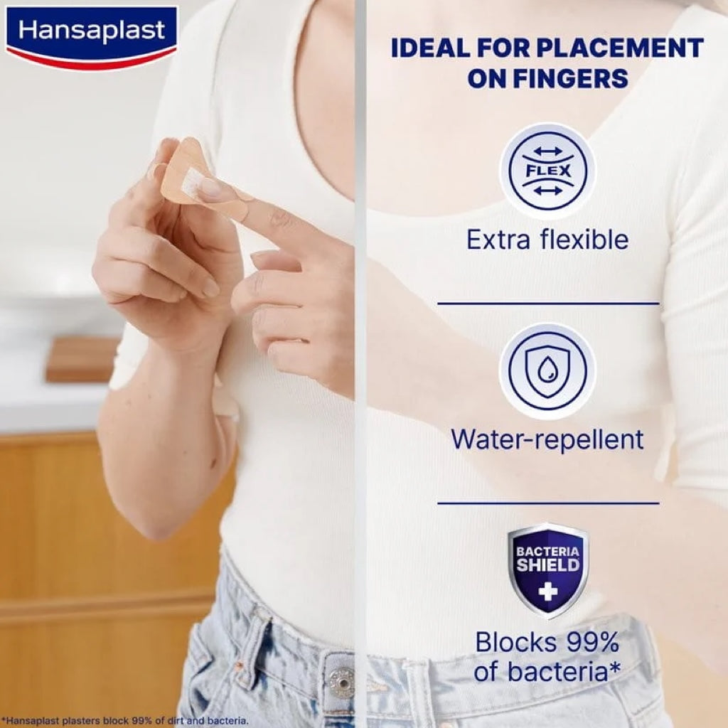 Tiras Elásticas Hansaplast para Pontas dos Dedos 10 pensos