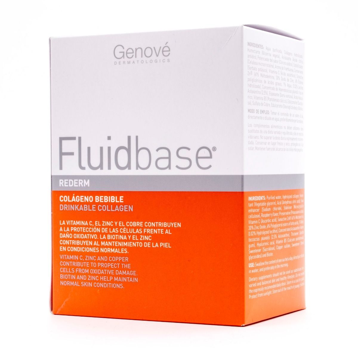 Genové Fluidbase Rederm Colagénio Bebível 20 saquetas